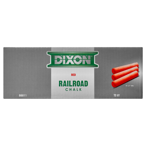 Dixon Industrial Railroad Crayon Chalk With Tapered 4" X 1" Sticks Yellow 72-P 